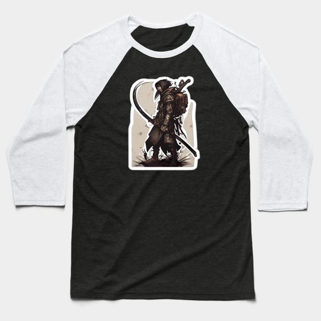 Samurai Headhunter Baseball T-Shirt by UVCottage